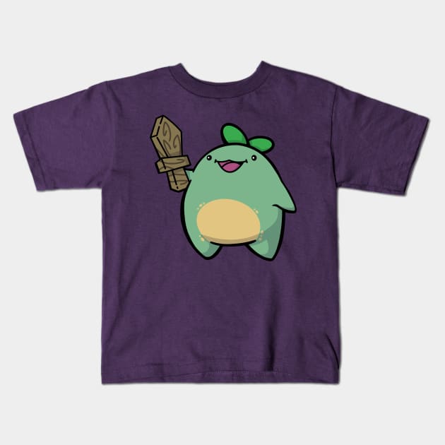 Quest Sprout Kids T-Shirt by Swordscomic